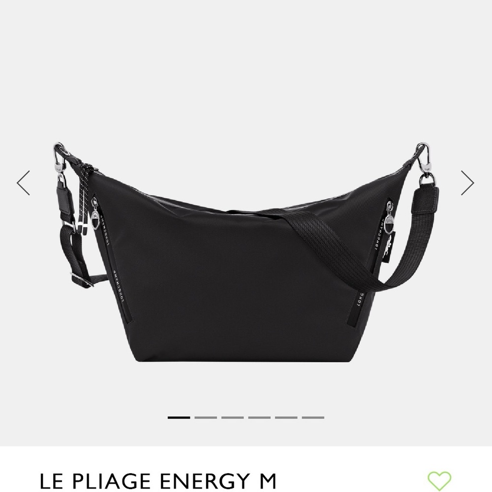 LE PLIAGE ENERGY M CROSSBODY BAG Black - Canvas